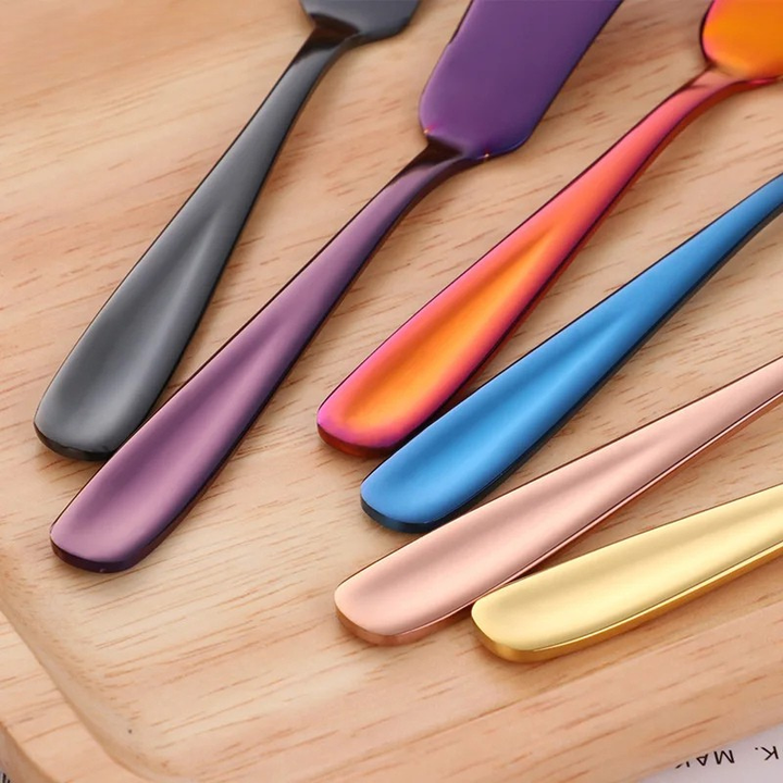 Stainless Steel Butter Knife Colorful Dessert Jam Cream Cheese Spreader | Stornfield