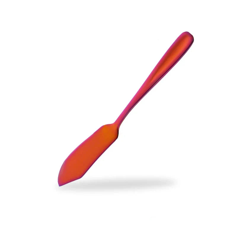 Stainless Steel Butter Knife | Colorful Dessert, Jam, and Cream Cheese Spreader | Stornfield