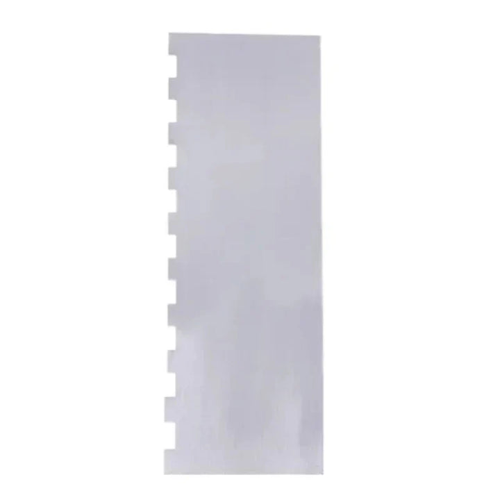 Double-sided patterned stainless steel cake scraper | Stornfield