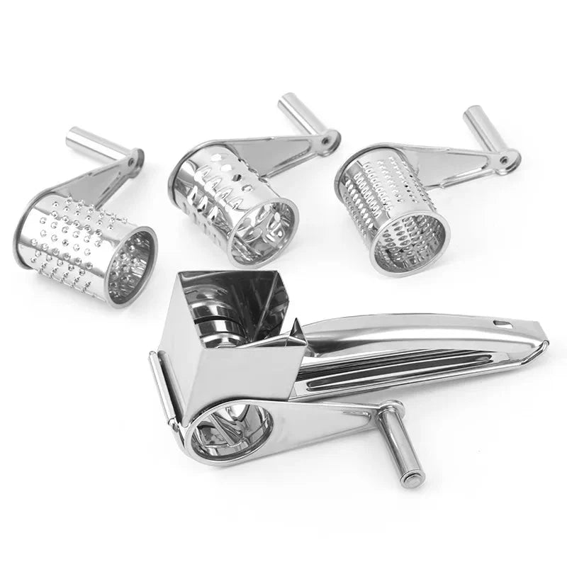 Stainless steel cheese grater with interchangeable blades | Stornfield