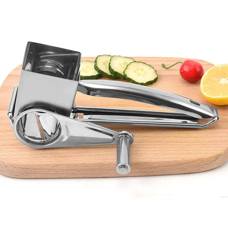 Stainless steel cheese grater with interchangeable blades | Stornfield