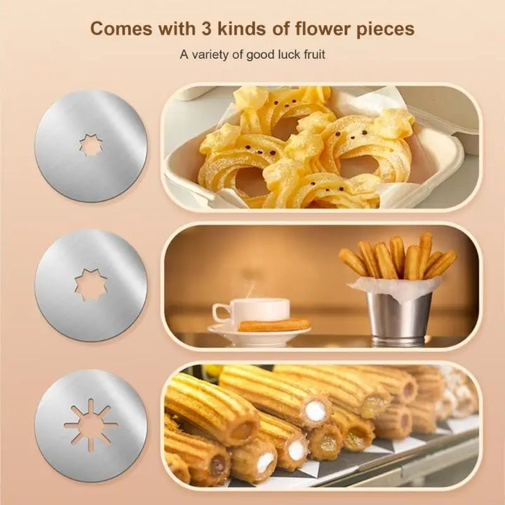 Stainless Steel Churro Maker Cookie Press and Cake Decorating Tool | Stornfield