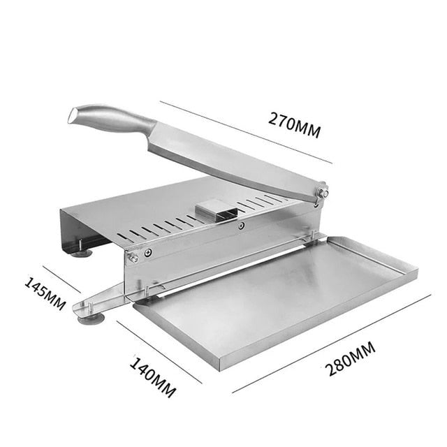Stainless Steel Commercial Manual Frozen Meat Slicer Bone Cutting Tool | Stornfield