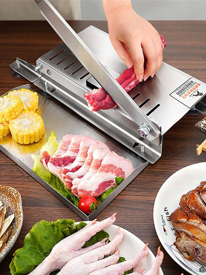Stainless Steel Commercial Manual Frozen Meat Slicer Bone Cutting Tool | Stornfield