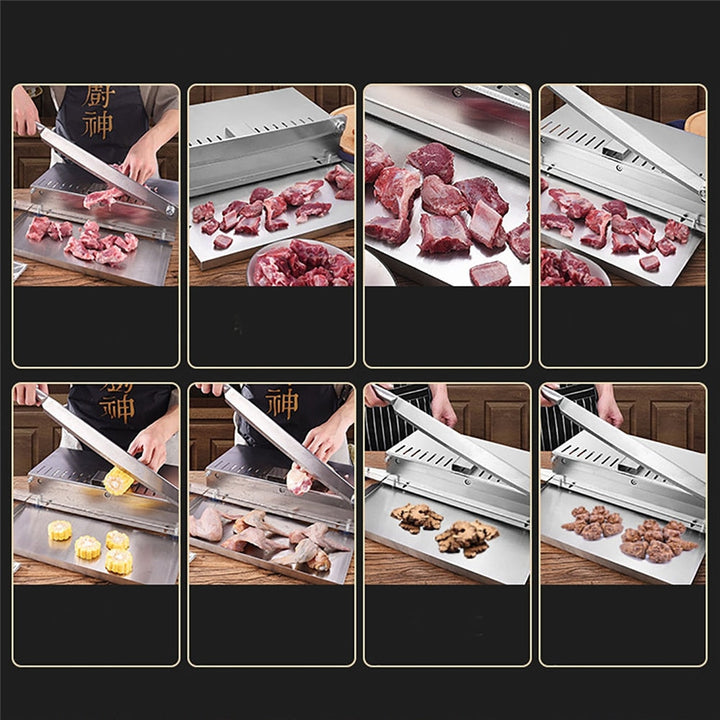 Stainless Steel Commercial Manual Frozen Meat Slicer Bone Cutting Tool | Stornfield