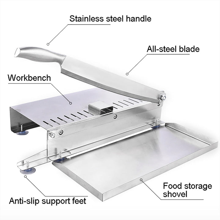 Stainless Steel Commercial Manual Frozen Meat Slicer Bone Cutting Tool | Stornfield