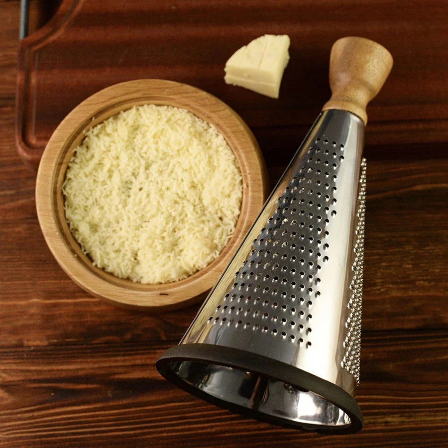 Stornfield Stainless Steel Cone Cheese Grater Multifunctional Manual Rotary Grater