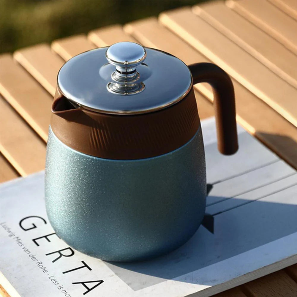 Covered Stainless Steel Teapot with Titanium Coated Thermal Interior | Stornfield