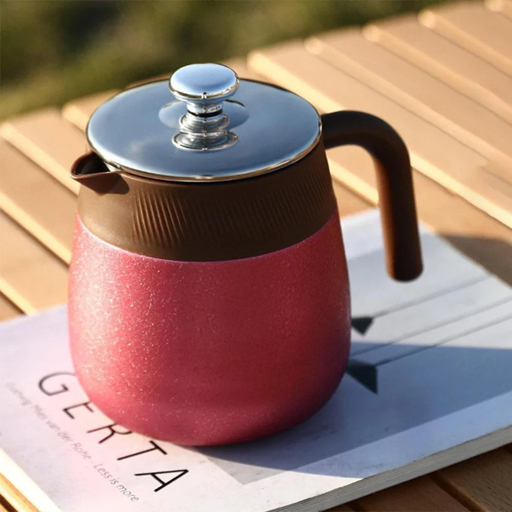 Covered Stainless Steel Teapot with Titanium Coated Thermal Interior | Stornfield