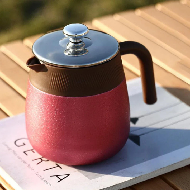 Covered Stainless Steel Teapot with Titanium Coated Thermal Interior | Stornfield