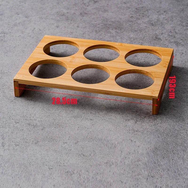 Stainless Steel Dip Bowls On Bamboo Serving Tray Set | Stornfield