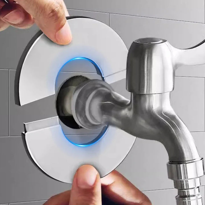 Stainless Steel Faucet Cover Self-Adhesive Faucet Shower Water Pipe | Stornfield