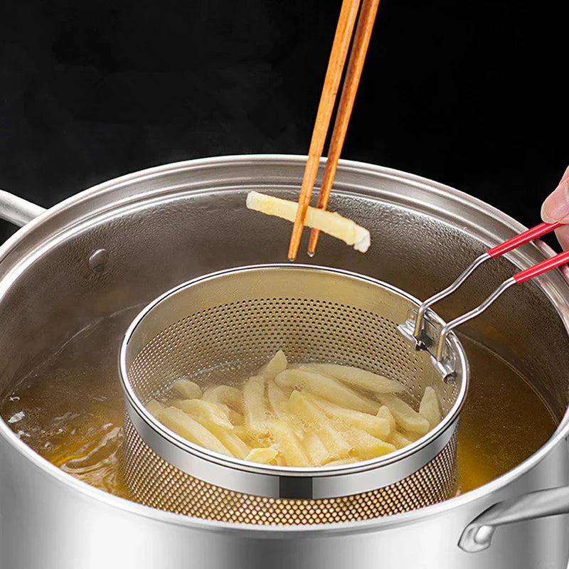 Stainless Steel Frying Basket Mesh Strainer Sieve | Stornfield