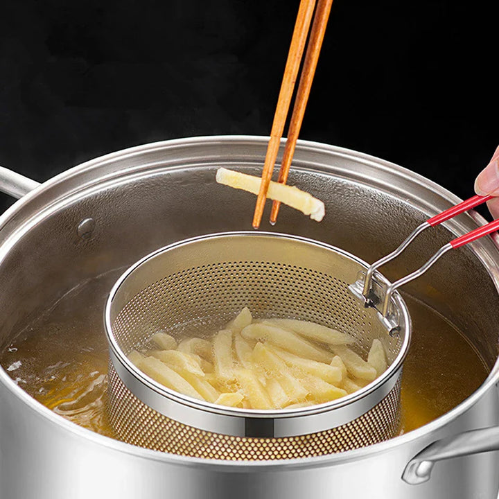 Stainless Steel Frying Basket Mesh Strainer Sieve | Stornfield