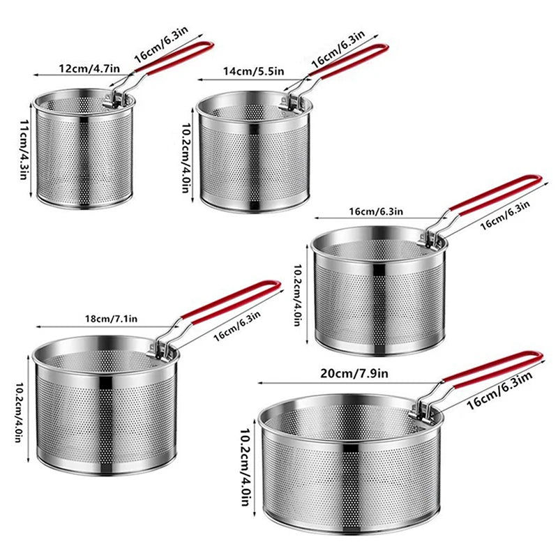Stainless Steel Frying Basket Mesh Strainer Sieve | Stornfield
