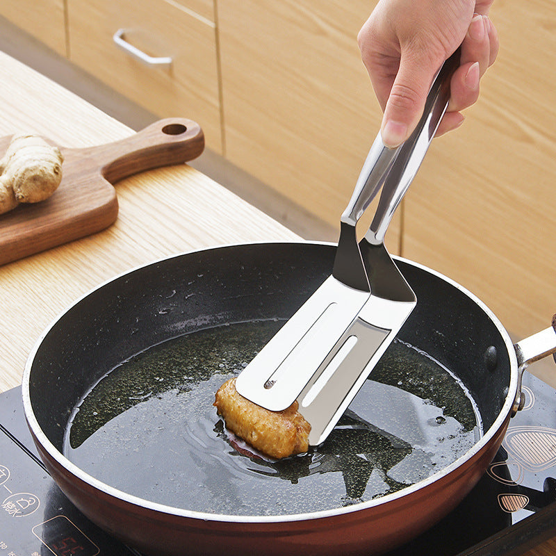 Stainless Steel Frying Shovel Clip Multifunctional Steak BBQ Tongs | Stornfield