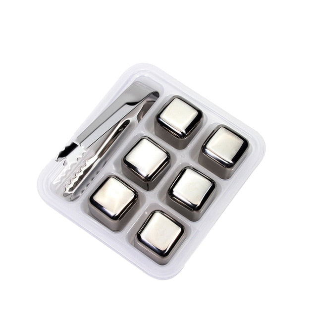Stainless Steel Ice Cubes Reusable Chilling Stones for Whiskey Wine | Stornfield