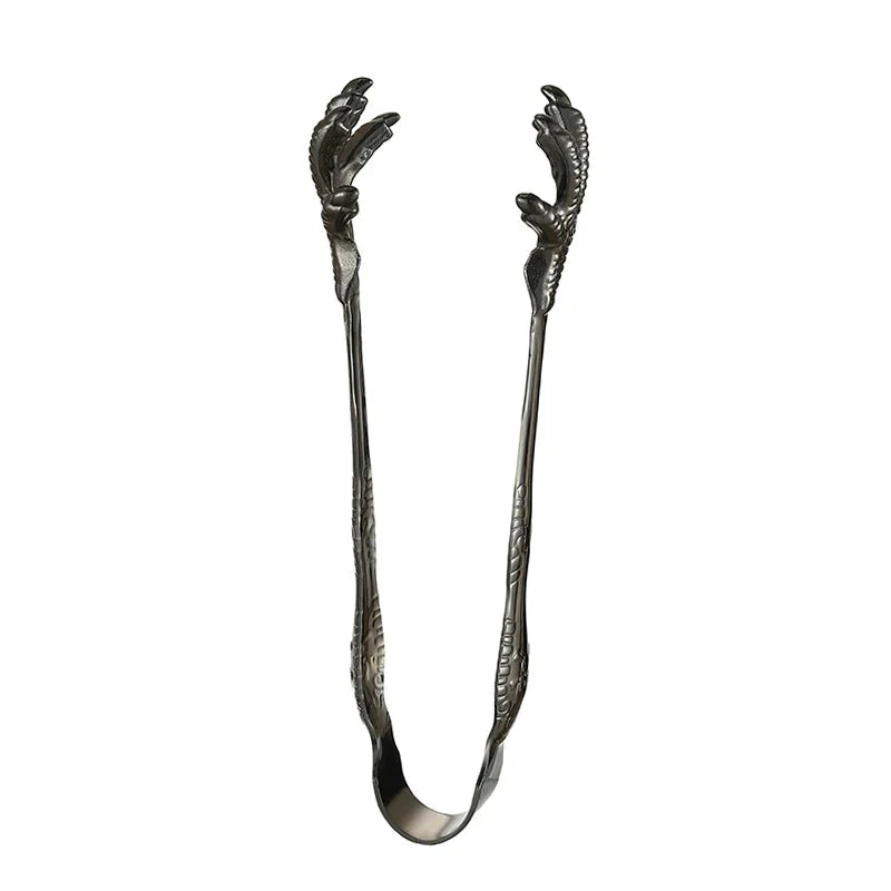 Talon Grip Stainless Steel Ice Tongs, Ice and Sugar Tongs for Bar and Kitchen | Stornfield