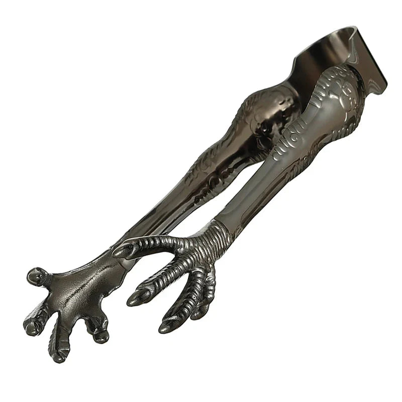 Talon Grip Stainless Steel Ice Tongs, Ice and Sugar Tongs for Bar and Kitchen | Stornfield