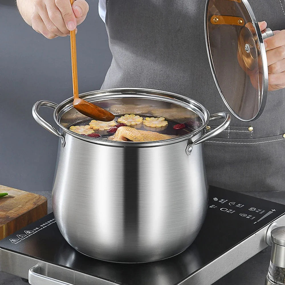 Stainless Steel Large Capacity Soup Pot Induction Gas Stove Cooker | Stornfield