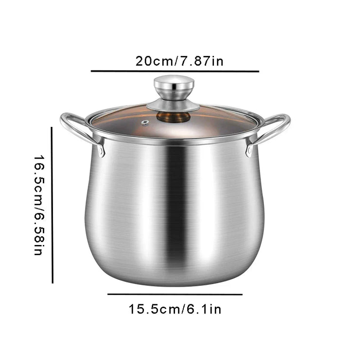 Stainless Steel Large Capacity Soup Pot Induction Gas Stove Cooker | Stornfield