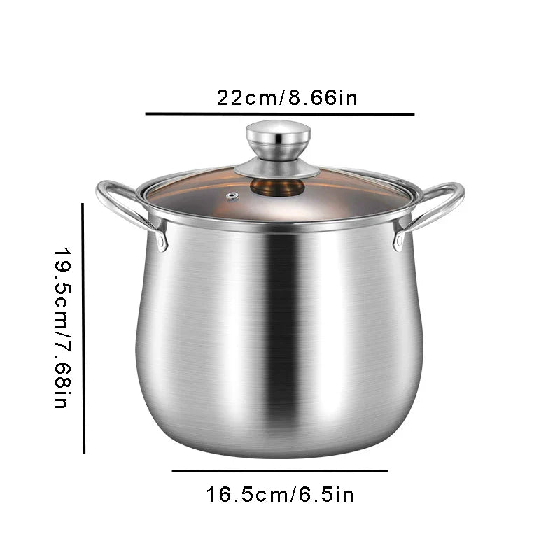 Stainless Steel Large Capacity Soup Pot Induction Gas Stove Cooker | Stornfield