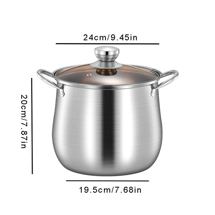 Stainless Steel Large Capacity Soup Pot Induction Gas Stove Cooker | Stornfield