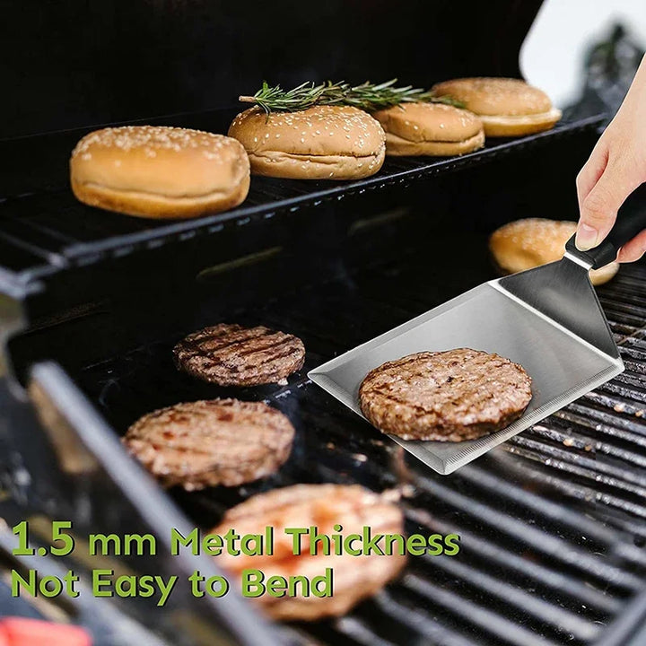 Stainless Steel Large Grill Spatula with Cutting Edges Tool for BBQ | Stornfield