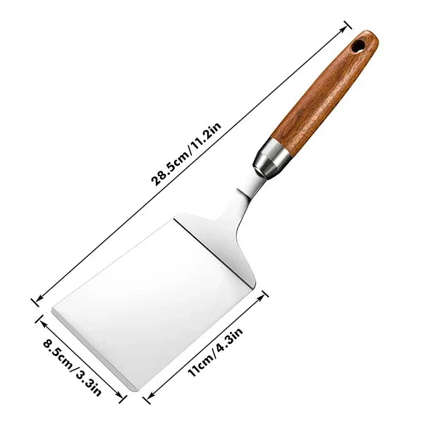Stainless Steel Large Grill Spatula with Cutting Edges Tool for BBQ | Stornfield