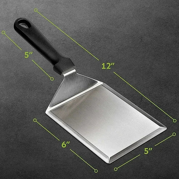 Stainless Steel Large Grill Spatula with Cutting Edges Tool for BBQ | Stornfield