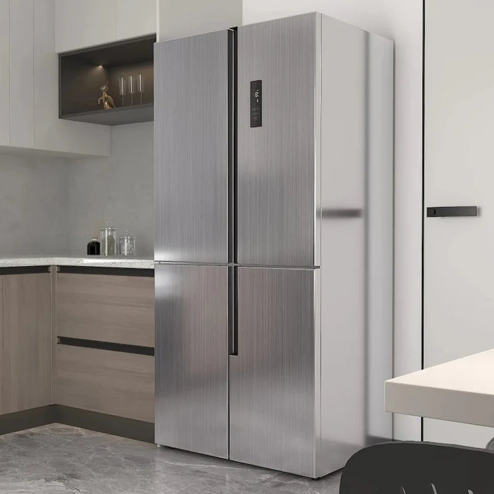 Stainless Steel Look Kitchen Cabinet Refrigerator Self-Adhesive Sticker | Stornfield