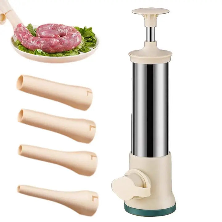 Stainless Steel Manual Filling Sausage Maker and Meat Stuffer Tool | Stornfield