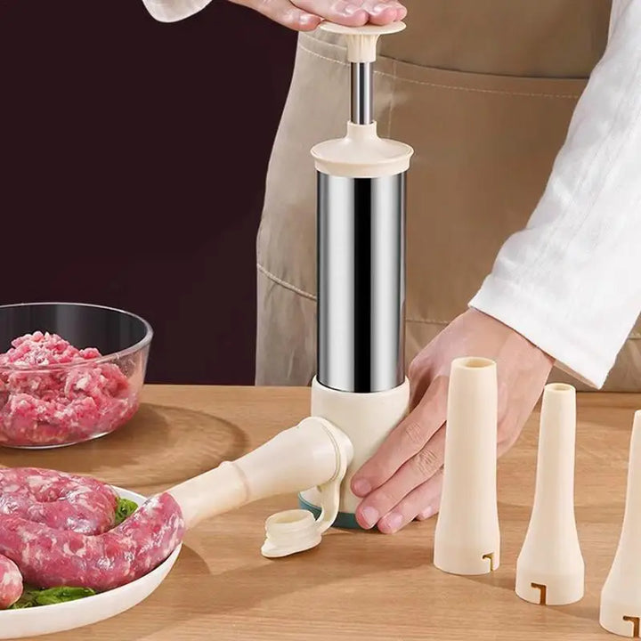 Stainless Steel Manual Filling Sausage Maker and Meat Stuffer Tool | Stornfield