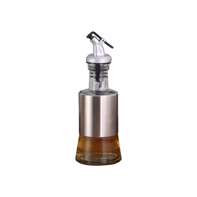 Stainless Steel Oil Bottle Glass Kitchen Cruet Storage Dispenser | Stornfield