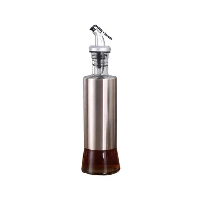 Stainless Steel Oil Bottle Glass Kitchen Cruet Storage Dispenser | Stornfield