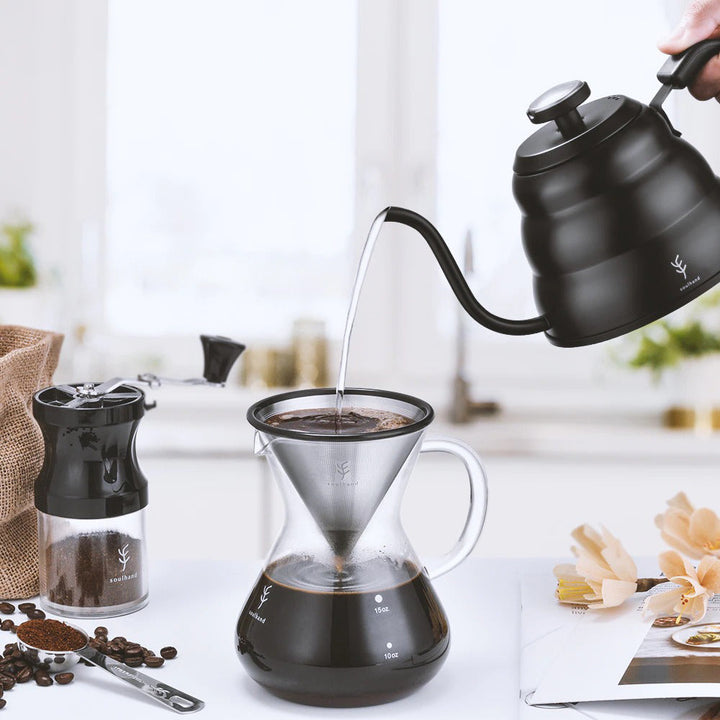 Stainless Steel Pour Over Coffee Pot Drip Kettle with Thermometer | Stornfield