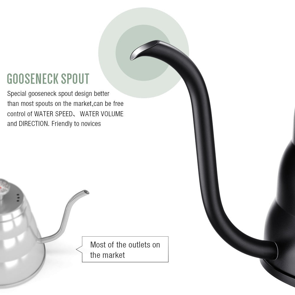 Stainless Steel Pour Over Coffee Pot Drip Kettle with Thermometer | Stornfield