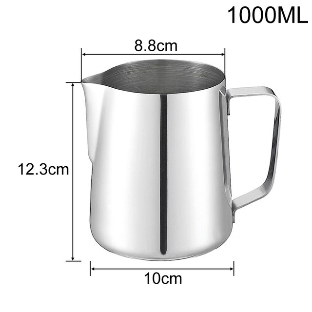 Stainless Steel Pull Flower Coffee Cup Cappuccino Cream Milk Foam Mug | Stornfield
