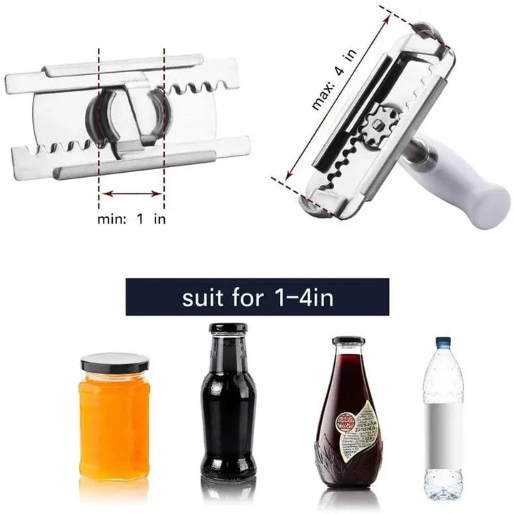 Stainless Steel Rotary Lids Off Jar Opener Adjustable Bottle Cap Opener | Stornfield