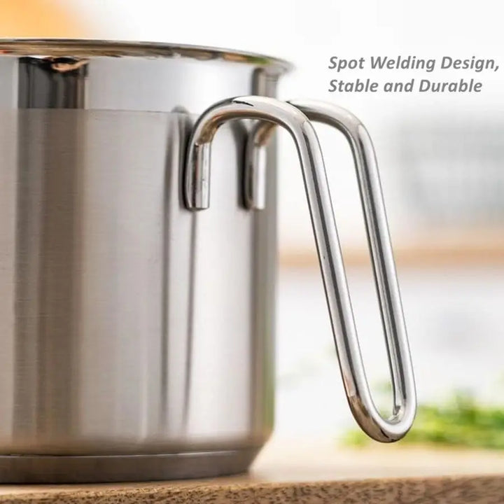 Stainless Steel Saucepan with Glass Lid Multi-Purpose Cooking Pot | Stornfield