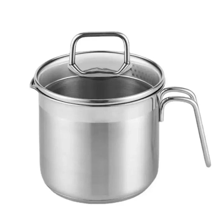 Stainless Steel Saucepan with Glass Lid Multi-Purpose Cooking Pot | Stornfield