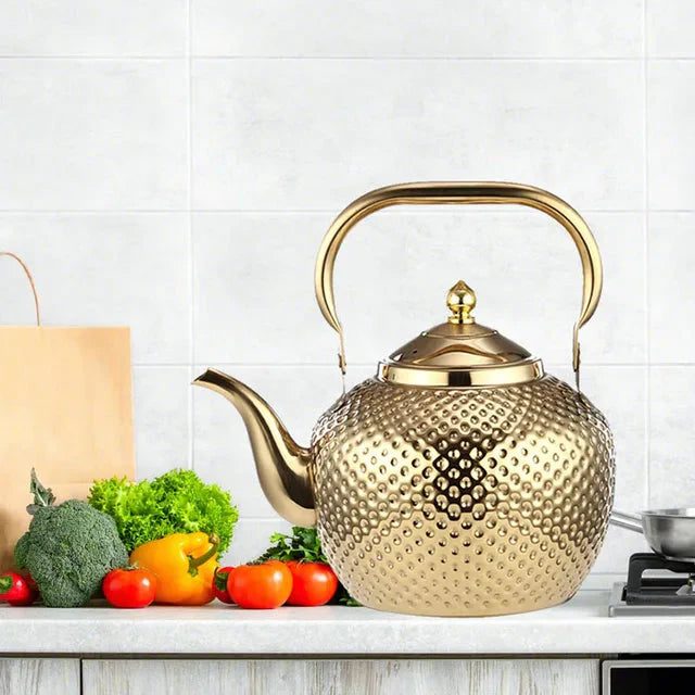 Stainless Steel Stove Top Kettle Restaurant Teapot with Removable Infuser | Stornfield