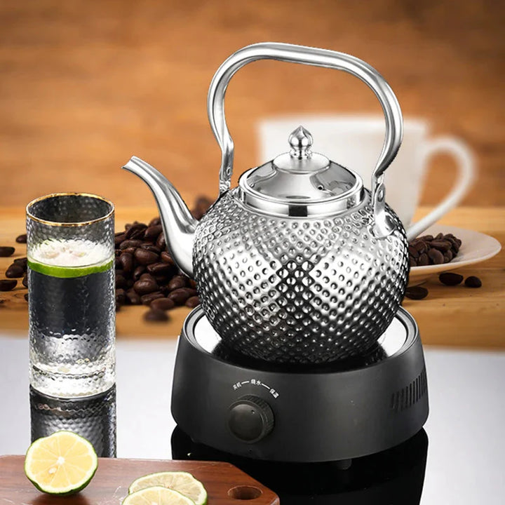 Stainless Steel Stove Top Kettle Restaurant Teapot with Removable Infuser | Stornfield