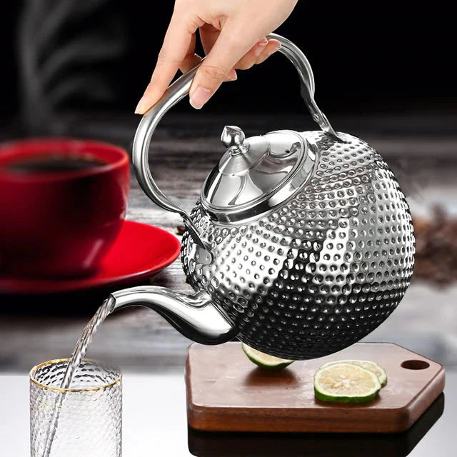 Stainless Steel Stove Top Kettle Restaurant Teapot with Removable Infuser | Stornfield