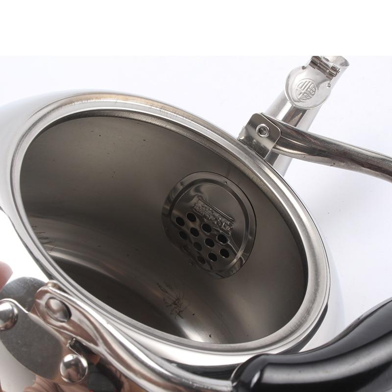 Stainless Steel Stovetop Teapot, Stainless Steel Whistling Stove Top Tea Kettle In Chrome | Stornfield
