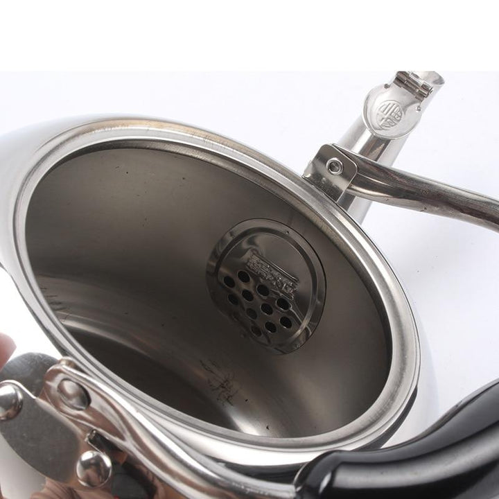 Stainless Steel Stovetop Teapot, Stainless Steel Whistling Stove Top Tea Kettle In Chrome | Stornfield