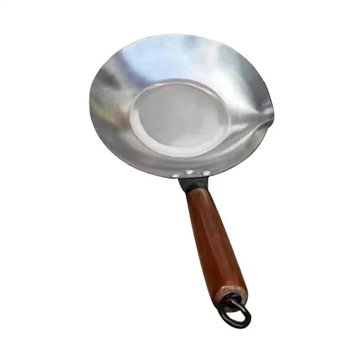 Stainless Steel Sugar Pan with Spout and Wooden Handle | Stornfield