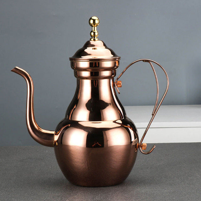 Stainless Steel Teapot Restaurant Retro Royal Teapot With Tea Strainer | Stornfield