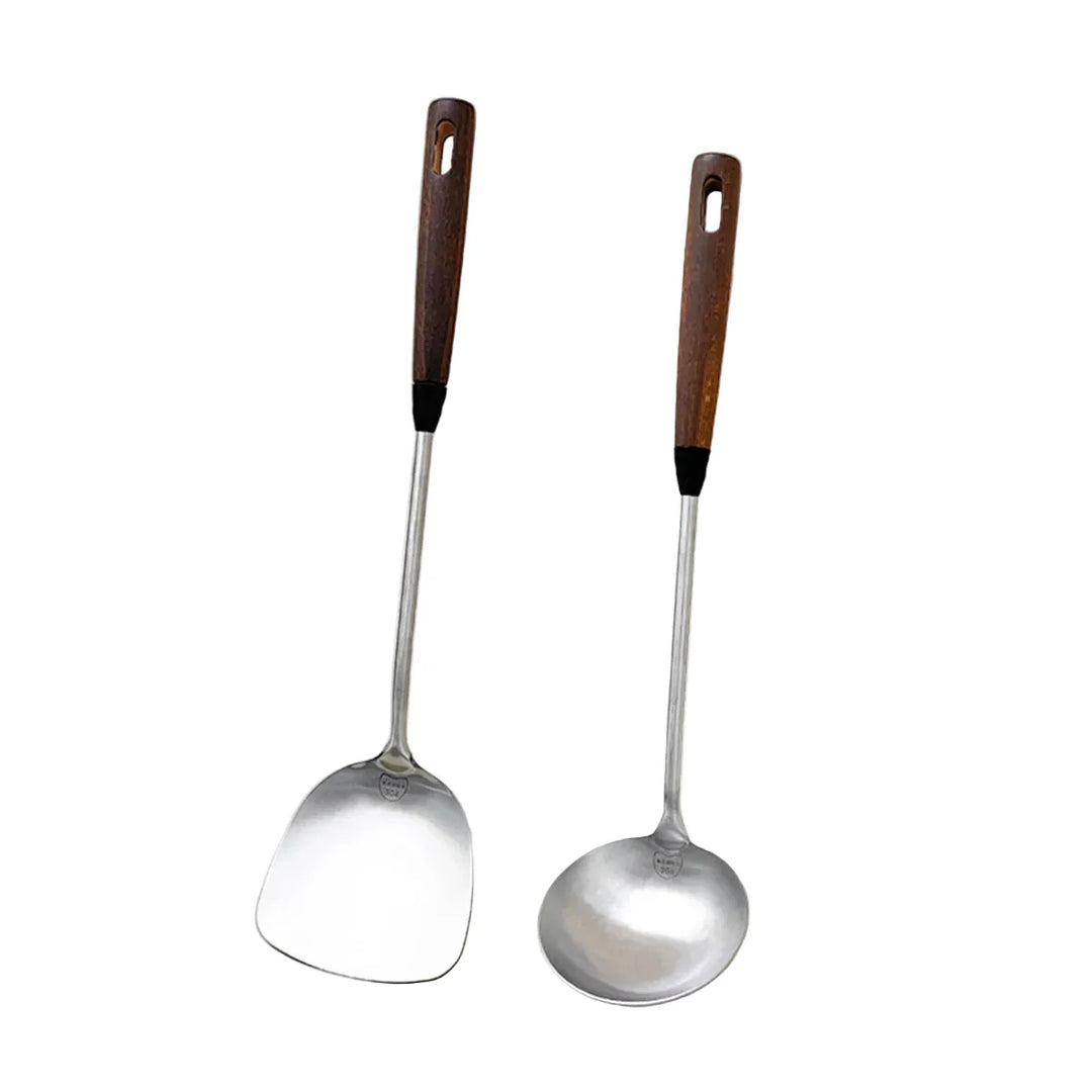 Stainless Steel Spatula with Wooden Handle Kitchen Utensils | Stornfield
