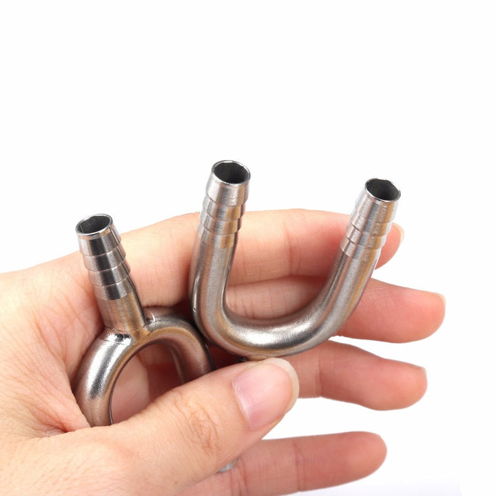 Stainless Steel U Shaped Hose Barb Tee 3 Way Beer Hose Connector | Stornfield